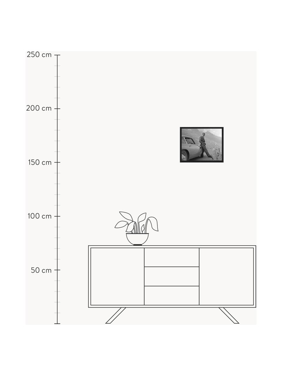 Impresión digital enmarcada Sean Connery (James Bond), Negro, blanco, An 43 x Al 33 cm