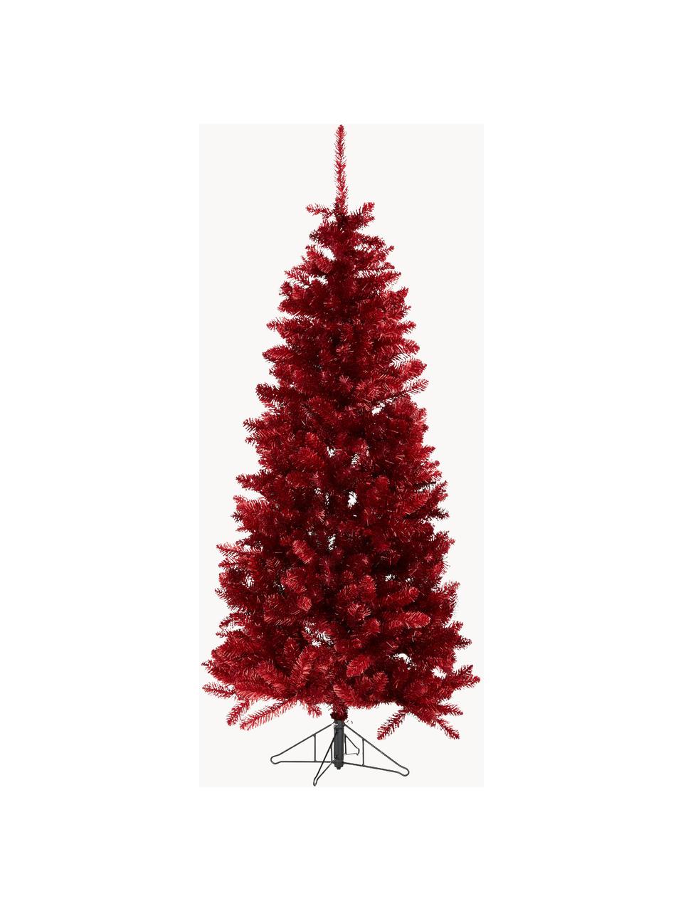 Albero di Natale artificiale Colchester, Plastica, Rosso, Ø 84 x Alt. 185 cm
