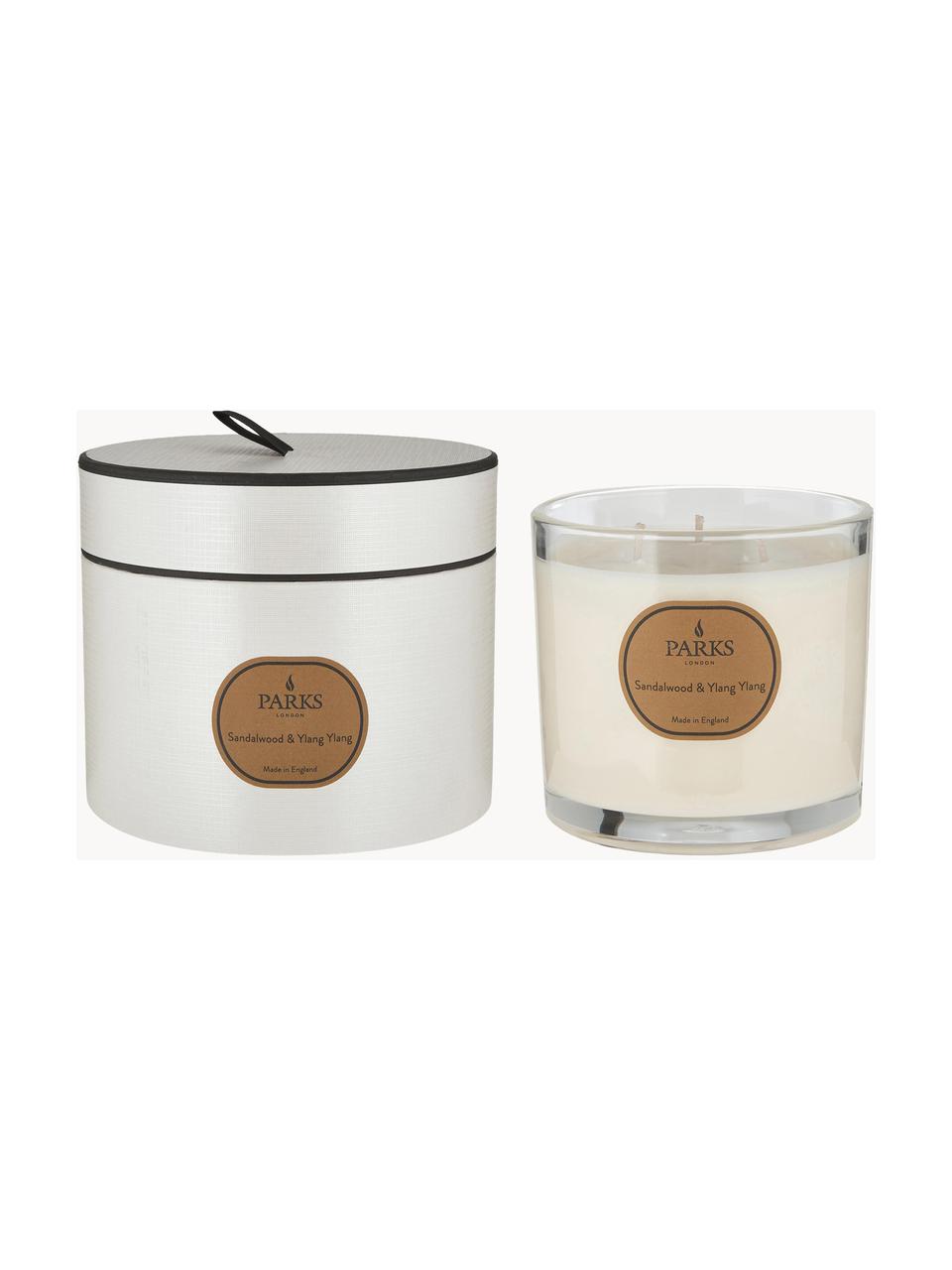 3-lonts geurkaars Aromatherapy (sandelhout & ylang ylang), Houder: glas, Sandelhout & ylang ylang, Ø 12 x H 11 cm