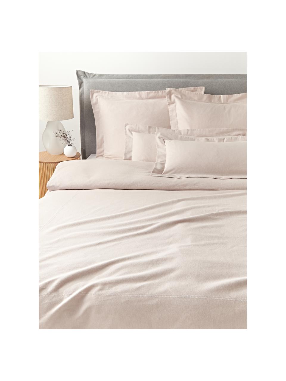 Flanell-Bettdeckenbezug Laia, Webart: Flanell Flanell ist ein k, Beige, B 200 x L 200 cm