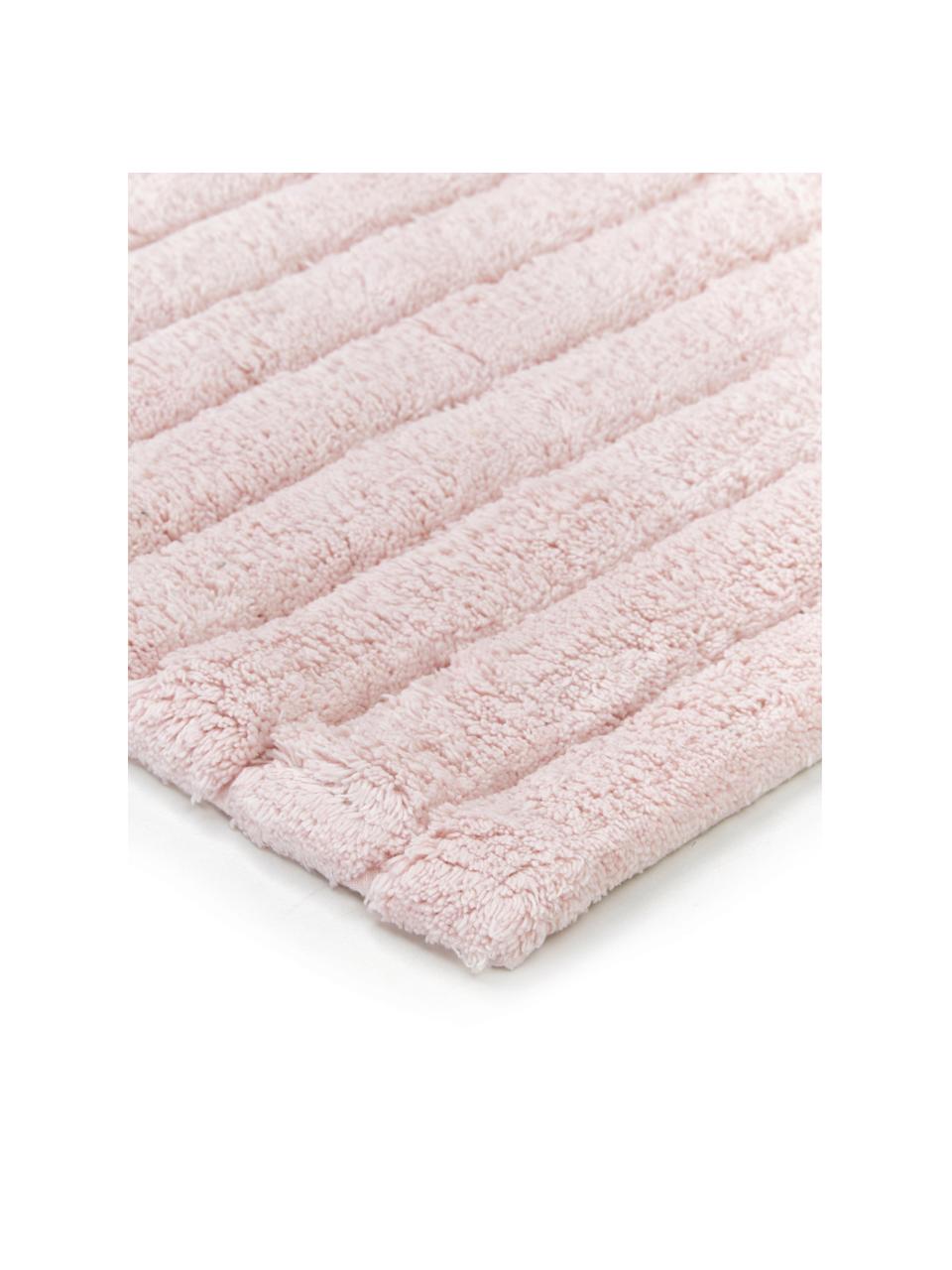 Načechraný koupelnový kobereček Board, 100 % bavlna, vysoká gramáž, 1 900 g/m², Růžová, Š 60 cm, D 90 cm