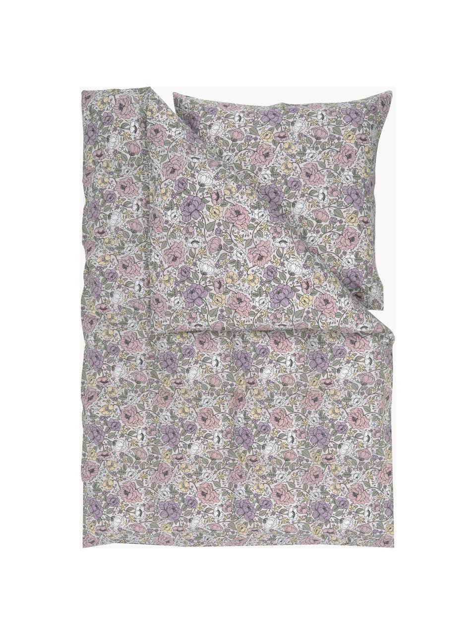 Juego de funda nórdica y funda de almohada de tejido renforcé Adrienne, Multicolor, Cama 80 cm (135 x 200 cm), 2 pzas.