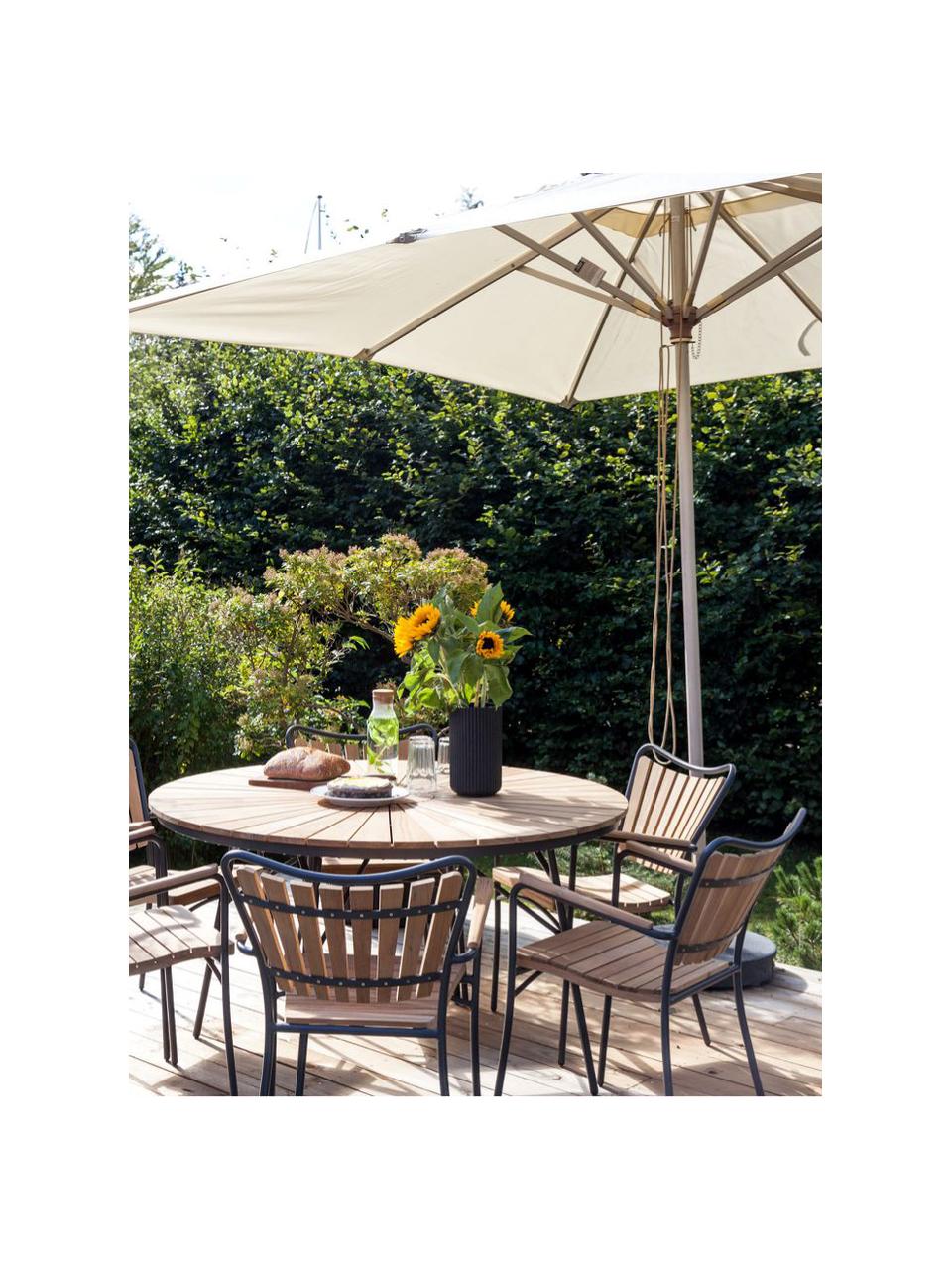 Salotto da giardino in legno di teak Ellen 5 pz, Legno di teak oliato
Alluminio verniciato a polvere, Antracite, legno di teak, Set in varie misure