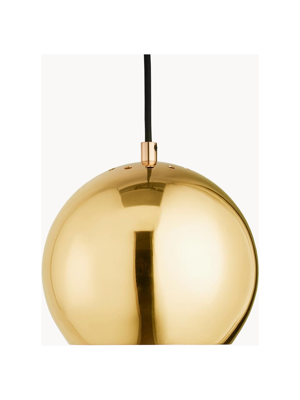 Lampa wisząca Ball, Odcienie złotego, błyszczący, Ø 18 x W 16 cm