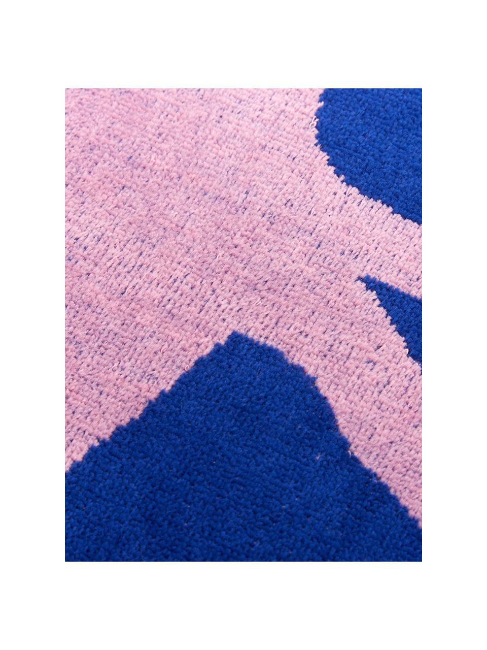 Toalla de playa Mingo, Azul, rosa, An 80 x L 160 cm