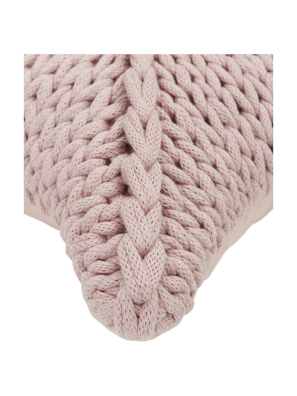 Cojín de punto grueso Sparkle, con relleno, Funda: 100% algodón, Rosa, An 45 x L 45 cm