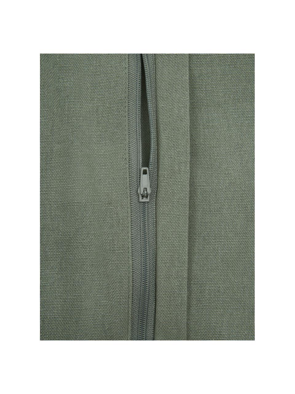Coussin 45x45 vert menthe Pleated, Coton, Menthe, larg. 45 x long. 45 cm