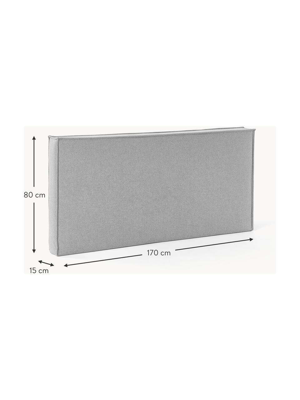 Čalouněné čelo postele Kamila, Šedá, Š 150 cm, V 80 cm