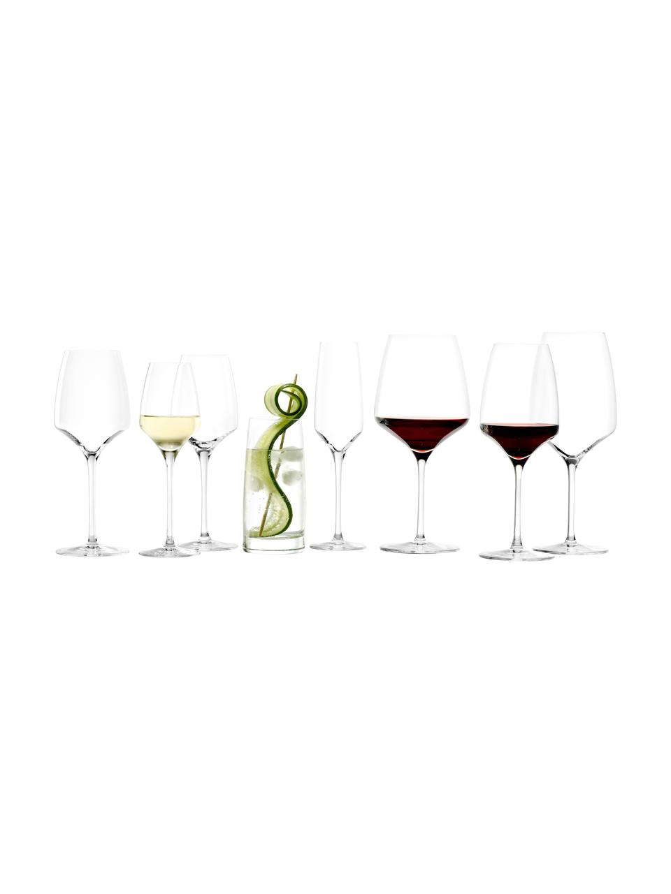 Verres à vin blanc en cristal Experience, 6 pièces, Cristal, Transparent, Ø 8 x haut. 21 cm, 350 ml