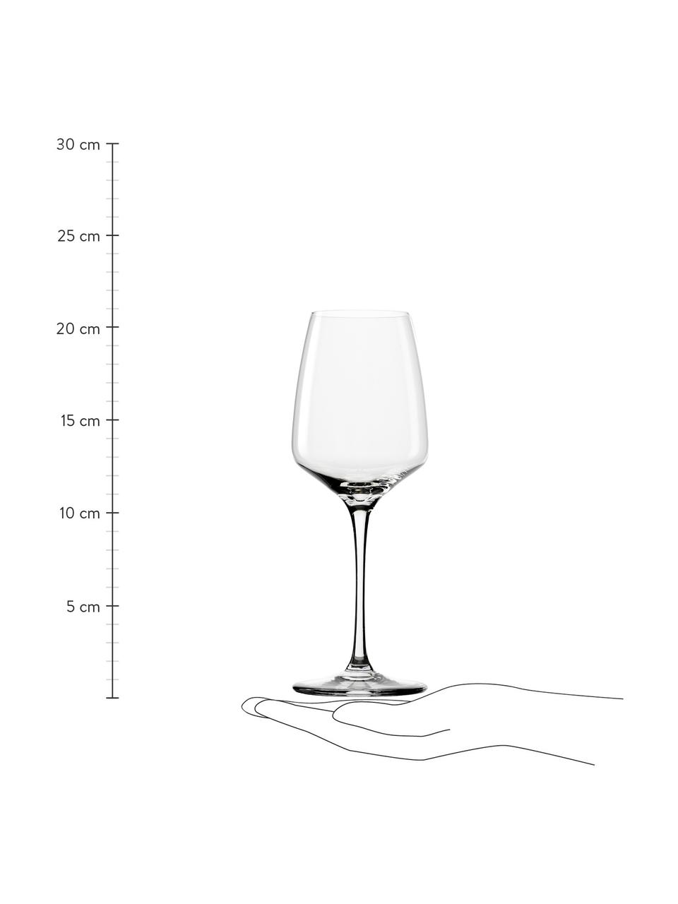 Verre à vin blanc cristal Experience, 6 pièces, Cristal, Transparent, Ø 8 x haut. 21 cm, 285 ml