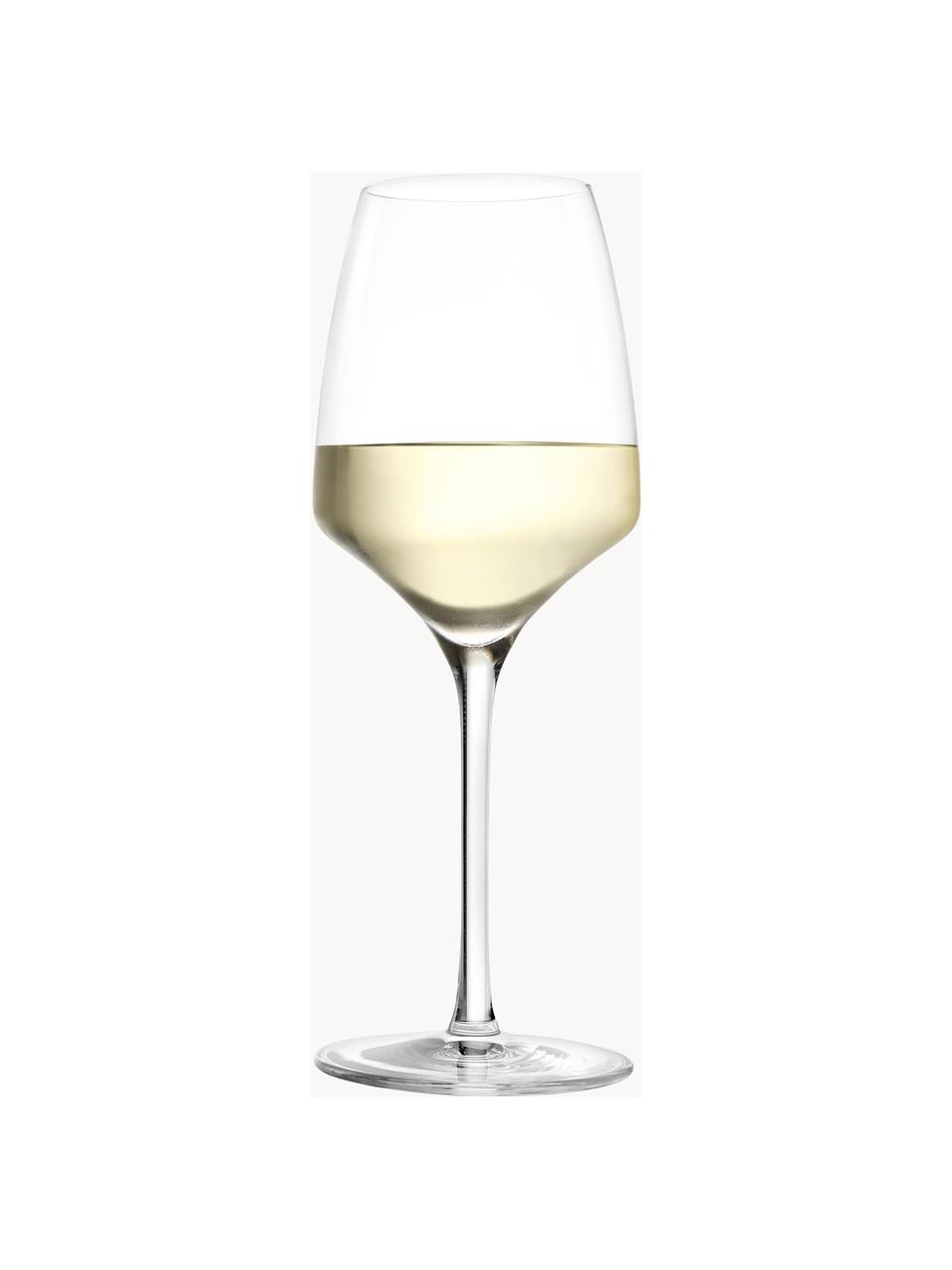 Křišťálové sklenice na bílé víno Experience, 6 ks, Křišťálové sklo

Vneste lesk křišťálového skla na svůj jídelní stůl! Sklo je výjimečně průhledné a těžké, což znamená, že působí hodnotně a zároveň dobře vypadá. Navíc filigránské výbrusy dělají každý kusu výjimečný kousek, který je praktický i krásný., Transparentní, Ø 8 cm, V 21 cm, 350 ml