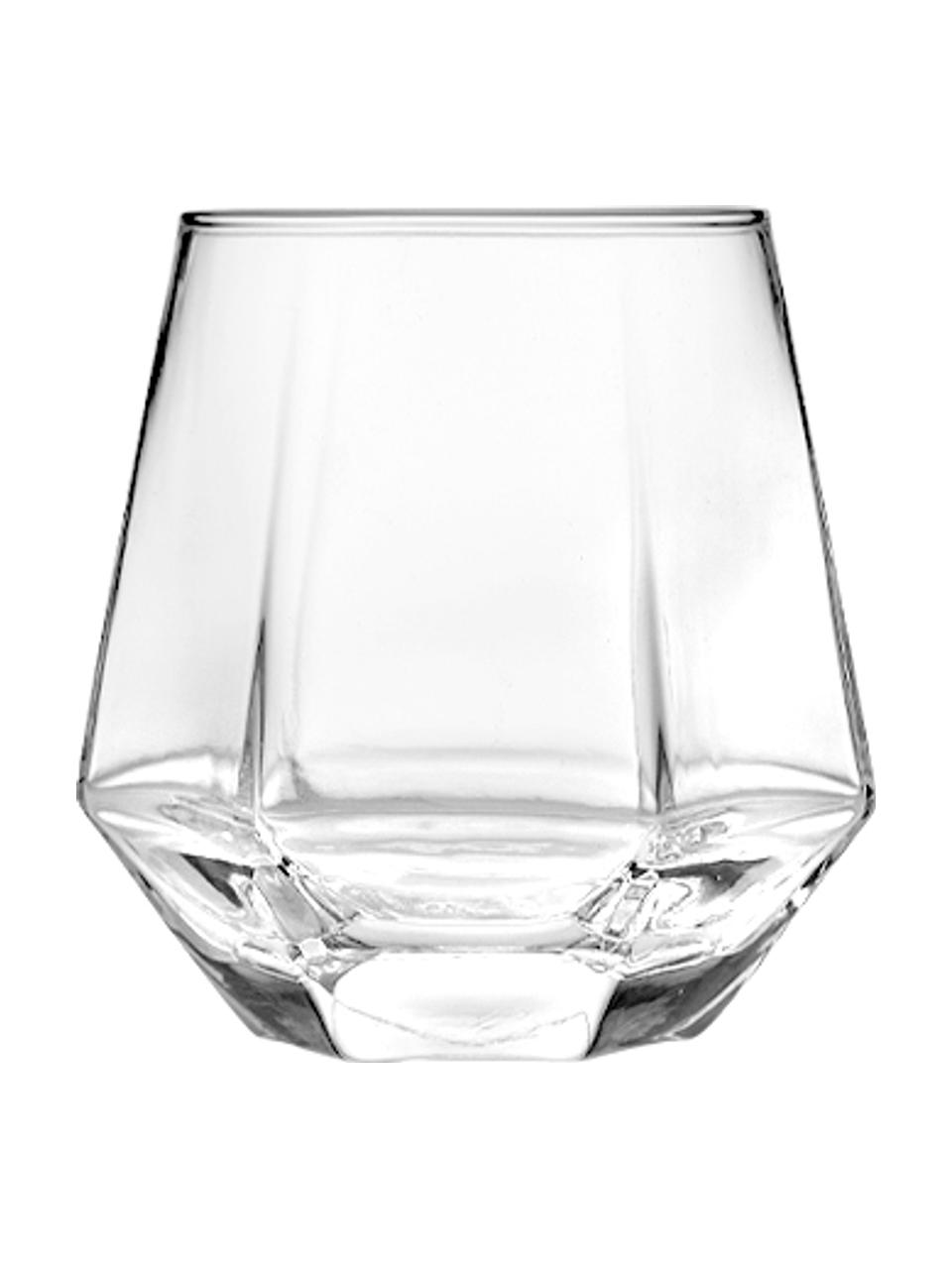 Ručne fúkané poháre na vodu Jaxon, 4 ks, Sklo, Priehľadná, Ø 9 x V 10 cm, 310 ml