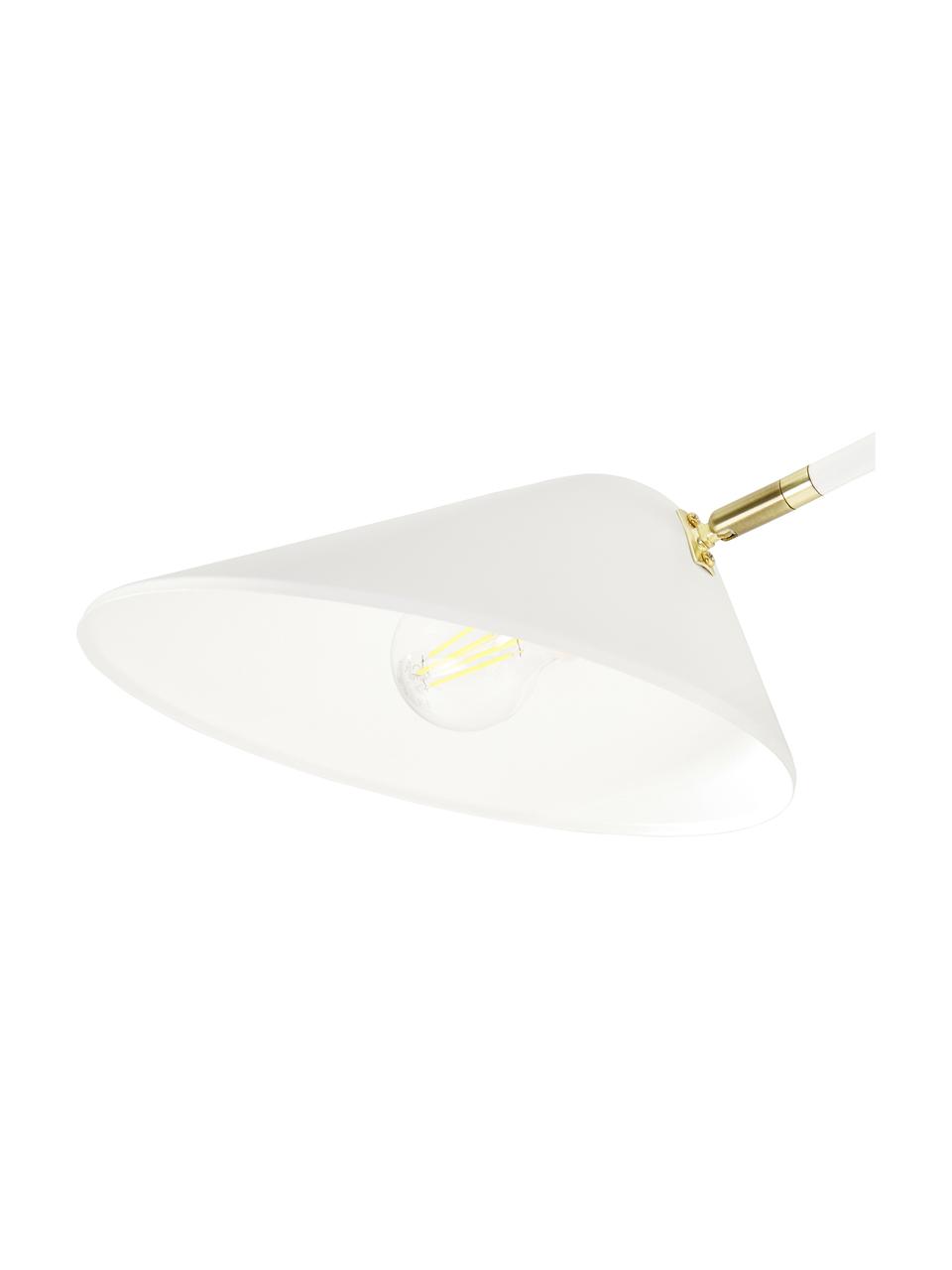 Grand plafonnier Neron, Blanc, larg. 173 x haut. 52 cm