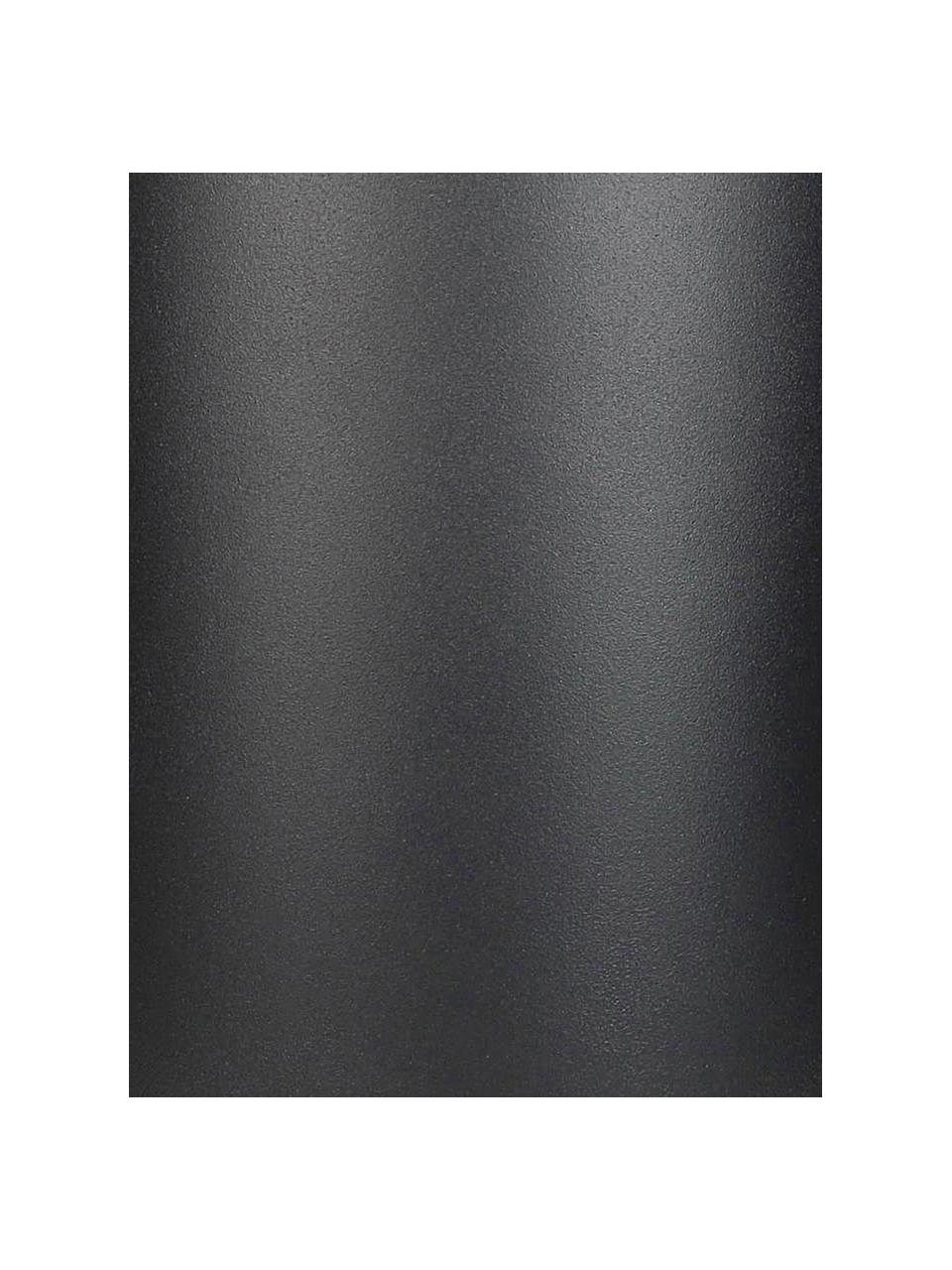 Portavaso moderno in metallo nero Glavus, Metallo rivestito, Nero, Ø 23 x Alt. 35 cm