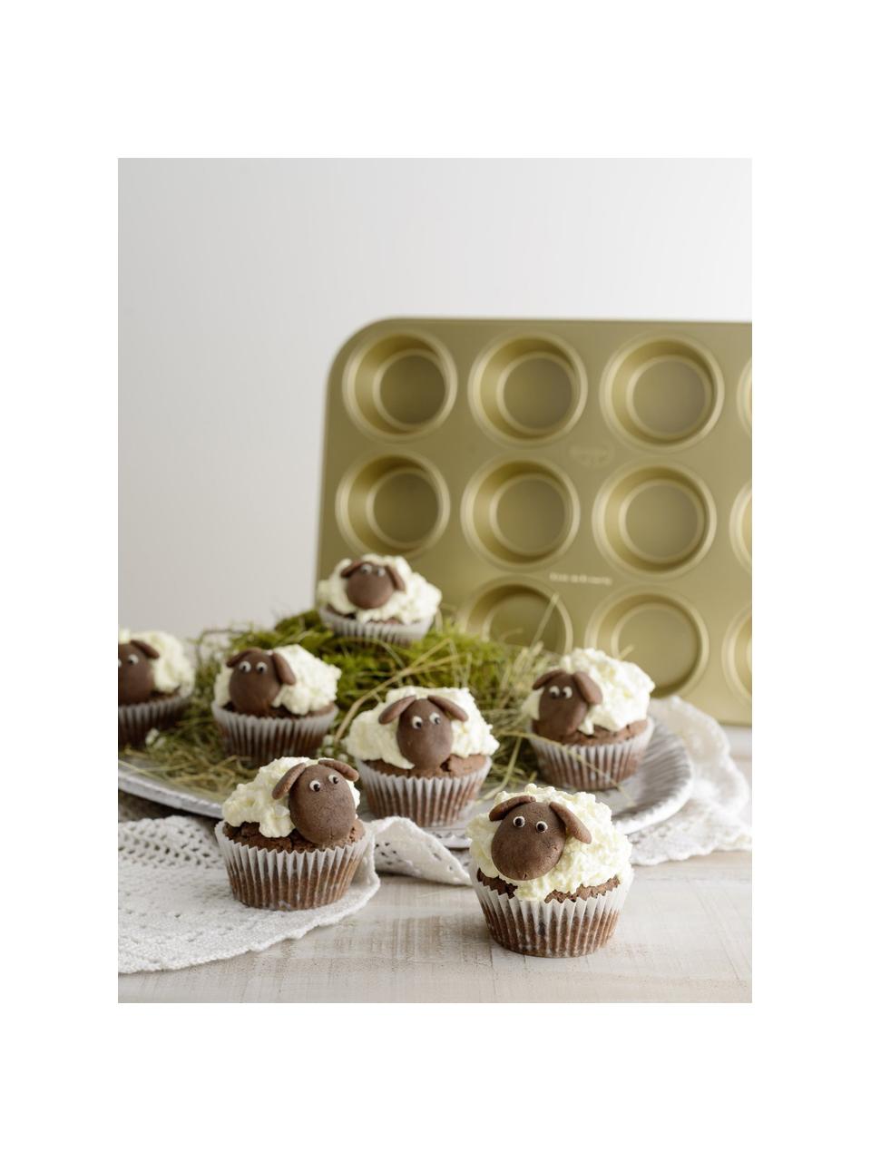COOCK - Moule à Muffins avec 12 Moules à Cupcakes - Antiadhésif