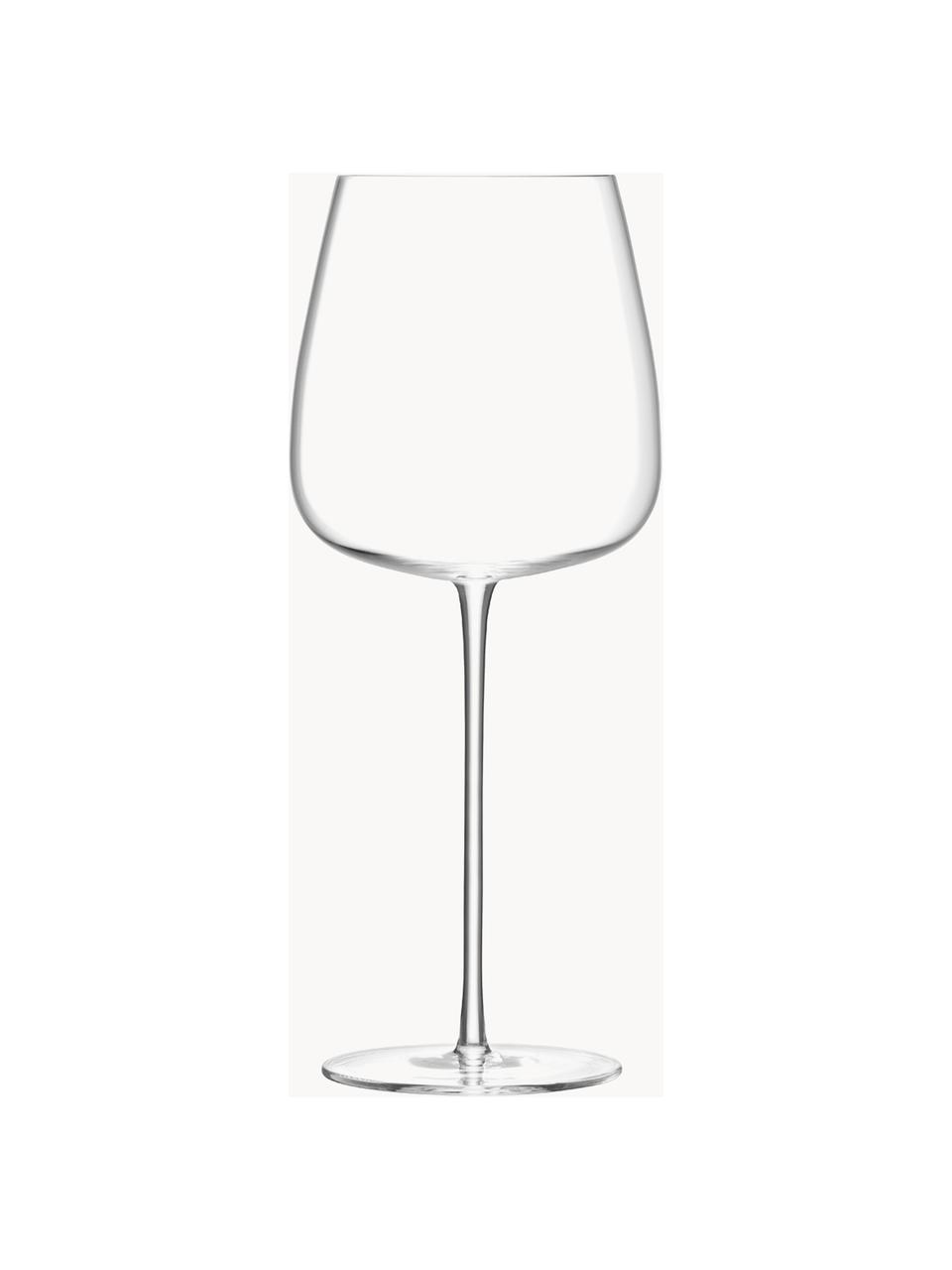 Filigrane mundgeblasene Rotweingläser Wine Culture, 2 Stück, Glas, Transparent, Ø 11 x H 26 cm, 715 ml