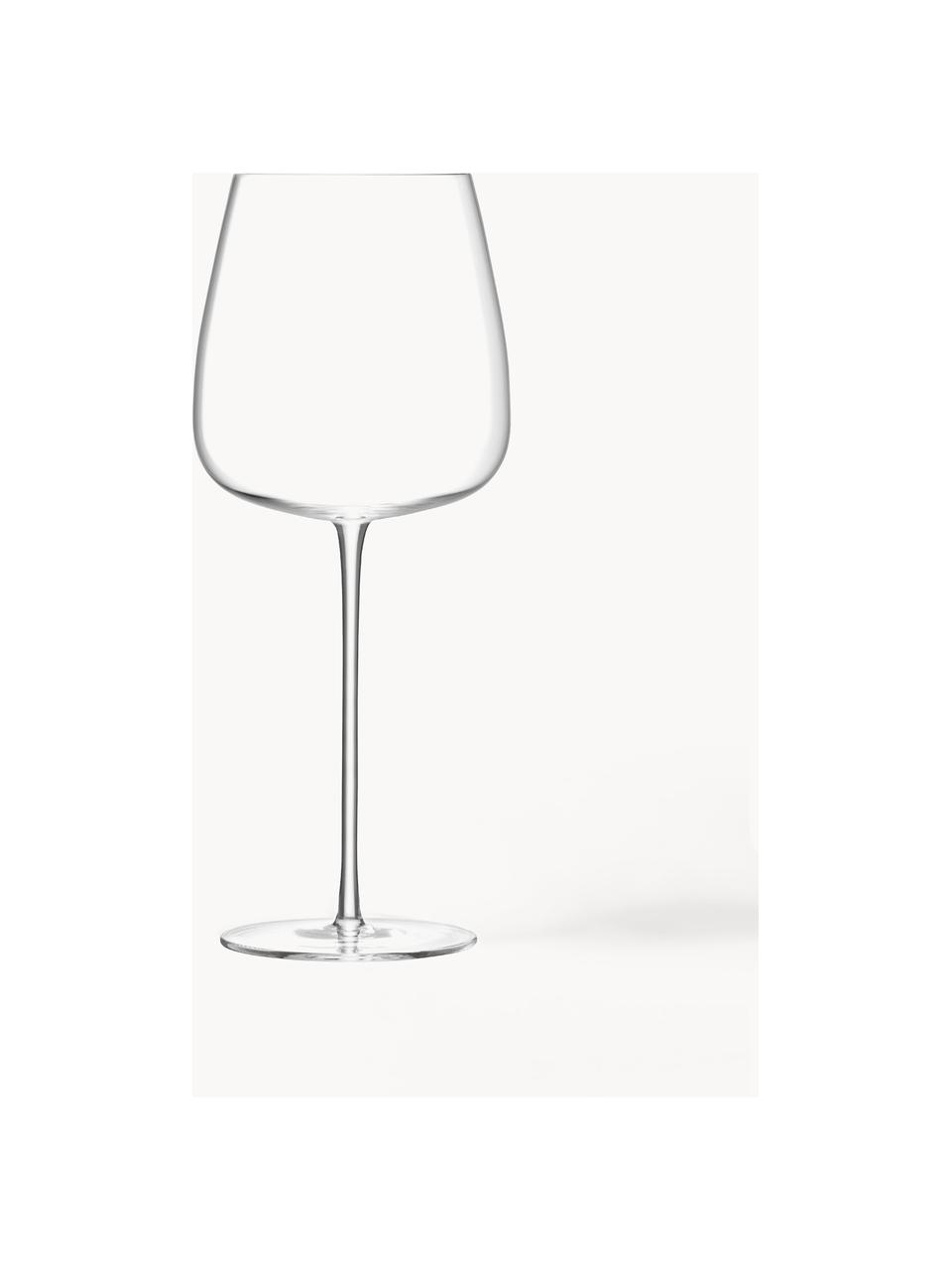 Filigrane mundgeblasene Rotweingläser Wine Culture, 2 Stück, Glas, Transparent, Ø 11 x H 26 cm, 715 ml