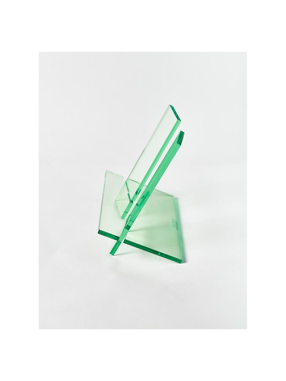 Atril lectura Crystal, 36 x 34 cm, Acrílico, Verde claro transparente, An 36 x Al 34 cm