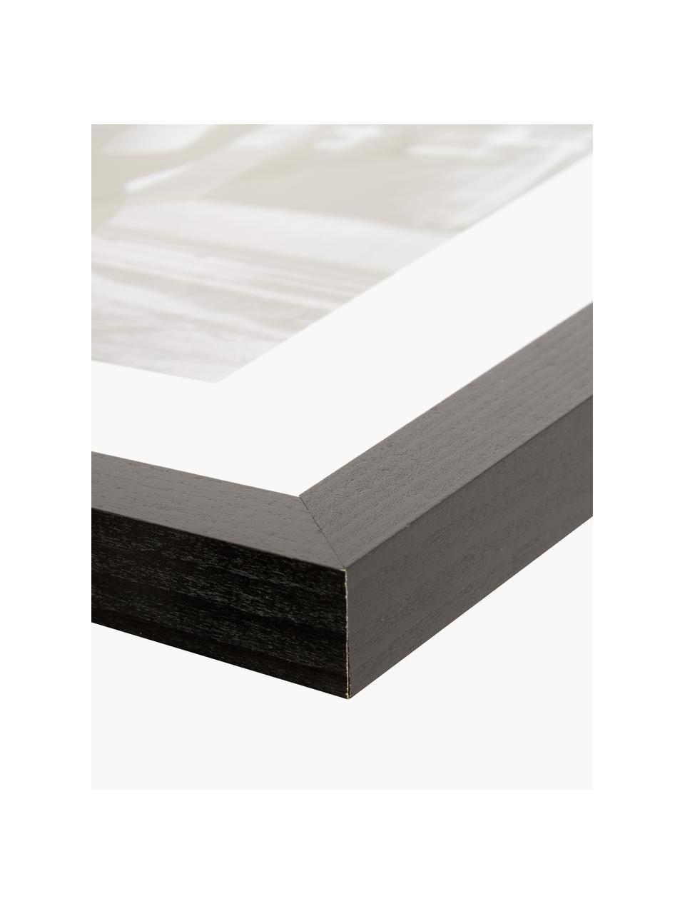 Gerahmter Digitaldruck Breakfast at Tiffany's, Bild: Digitaldruck auf Papier, , Rahmen: Holz, lackiert, Front: Plexiglas, Schwarz, Weiß, B 33 x H 43 cm