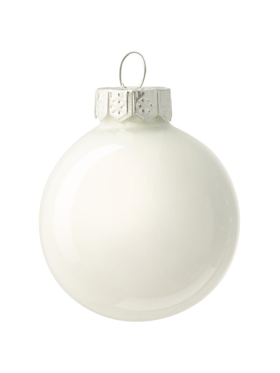 Ensemble de boules de Noël blanches Evergreen, Blanc, Ø 4 cm, 16 pièces