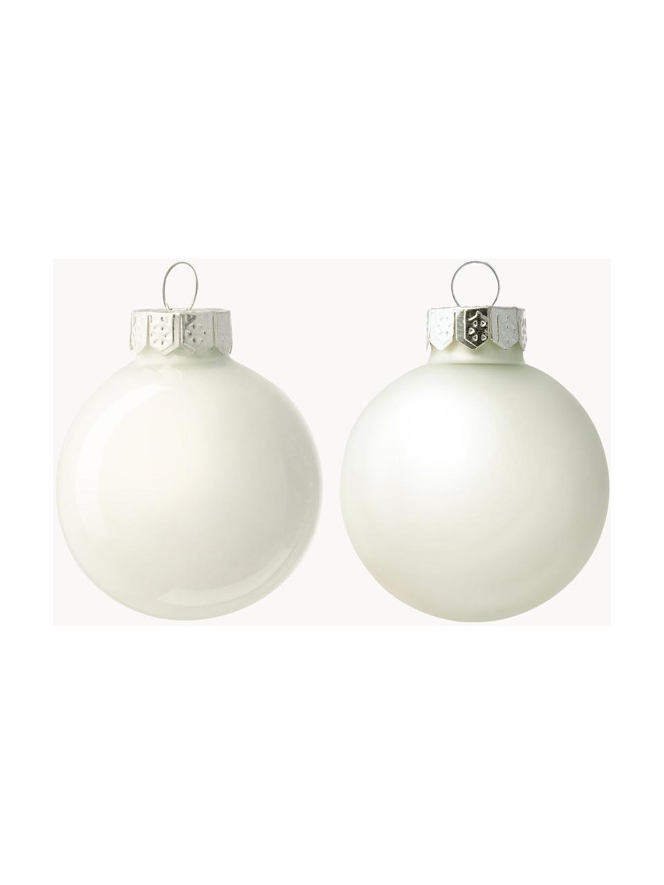 Boules de Noël Evergreen, 16 pièces, Blanc, Ø 4 cm, 16 pièces