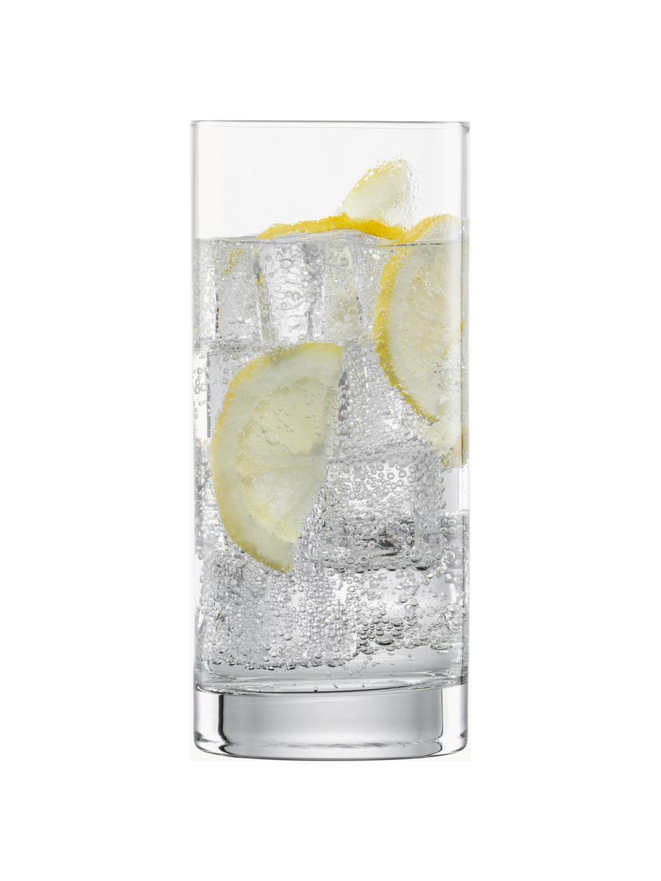 Krištáľové poháre na long drink Tavoro, 4 ks, Tritanové krištáľové sklo, Priehľadná, Ø 7 x V 16 cm, 460 ml
