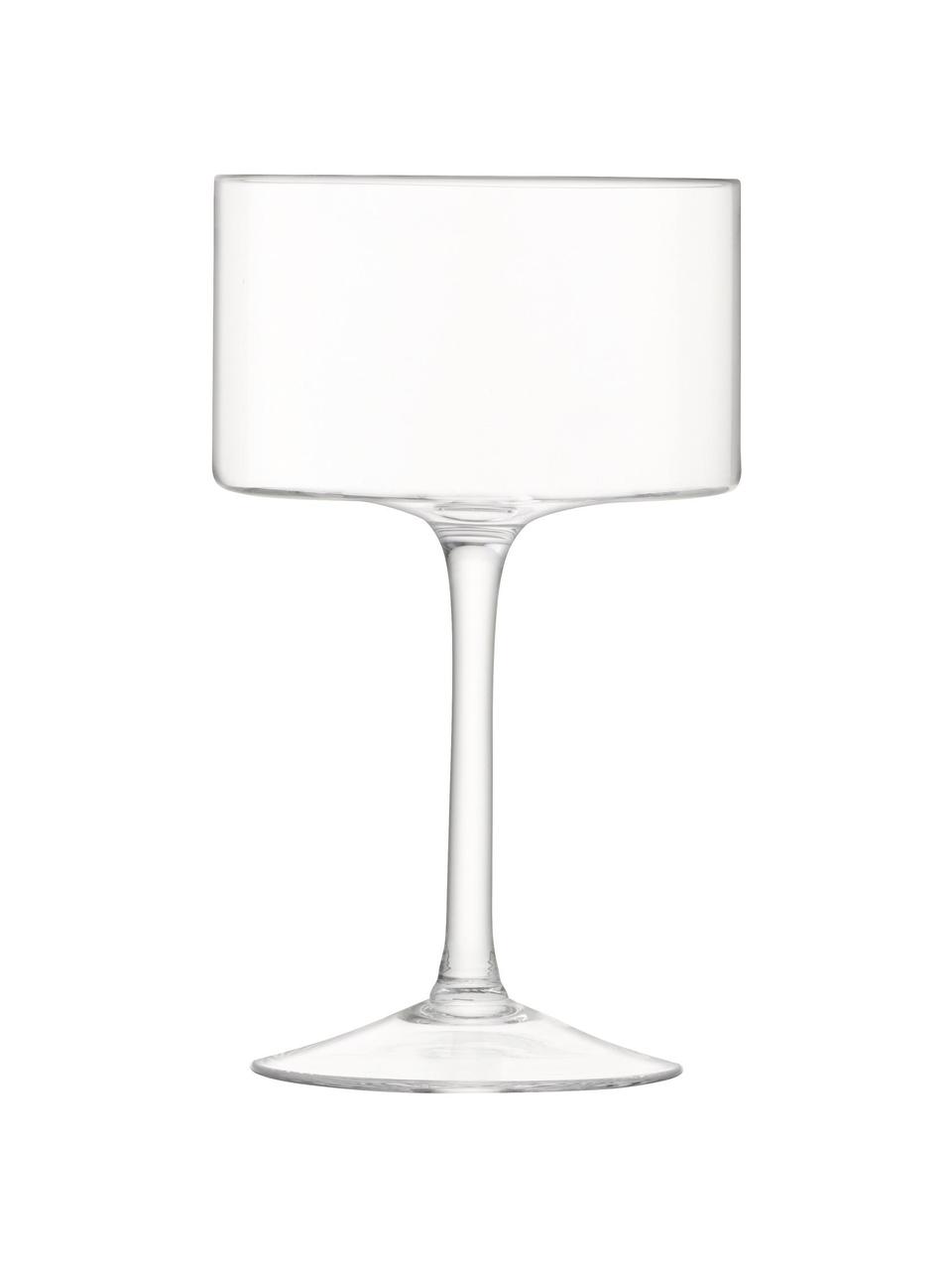 Mondgeblazen cocktailglazen Otis, 4 stuks, Glas, Transparant, Ø 10 x H 16 cm, 280 ml