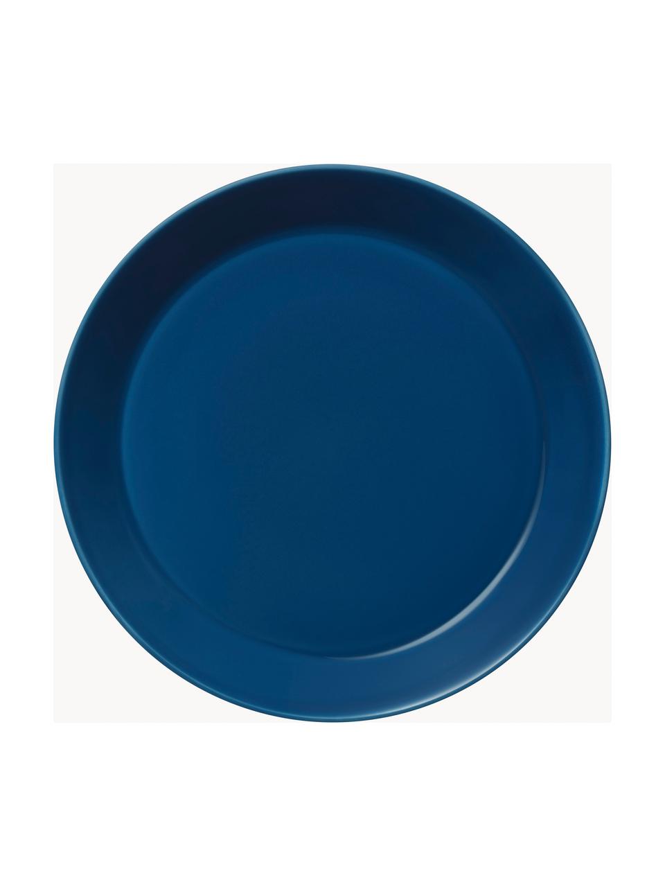 Plato llano de porcelana Teema, Porcelana vitro, Azul oscuro, Ø 26 cm