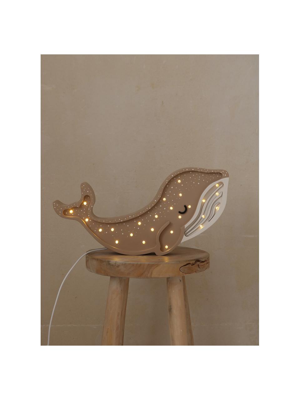 Handgefertigte LED-Kinderzimmerlampe Whale mit Timerfunktion und Fernbedienung, dimmbar, Kiefernholz, lackiert

Dieses Produkt wird aus nachhaltig gewonnenem, FSC®-zertifiziertem Holz gefertigt., Beige, Weiss, B 40 x H 16 cm