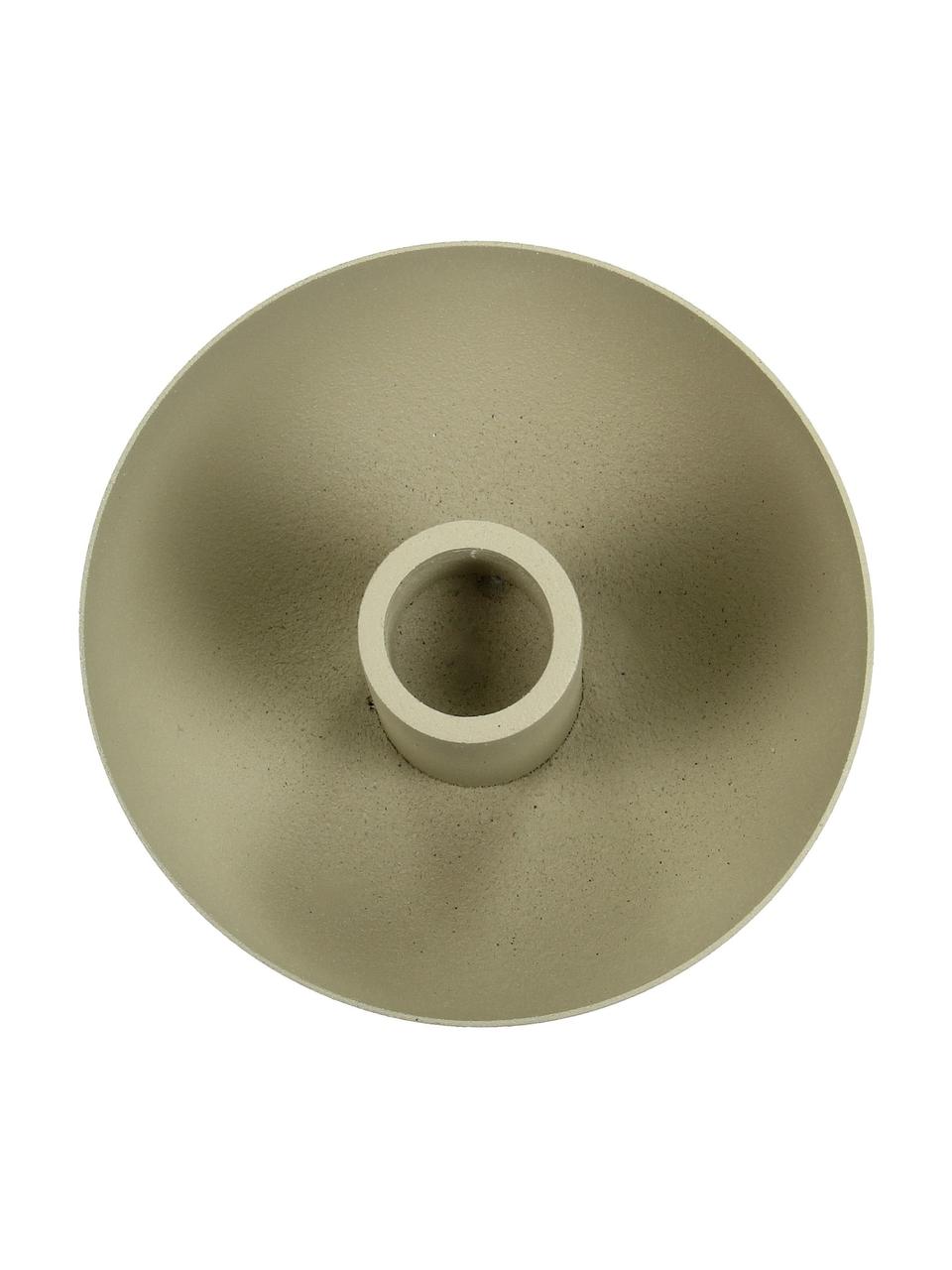 Kerzenhalter Druden in Hellgrün, Aluminium, Hellgrün, Ø 10 x H 5 cm
