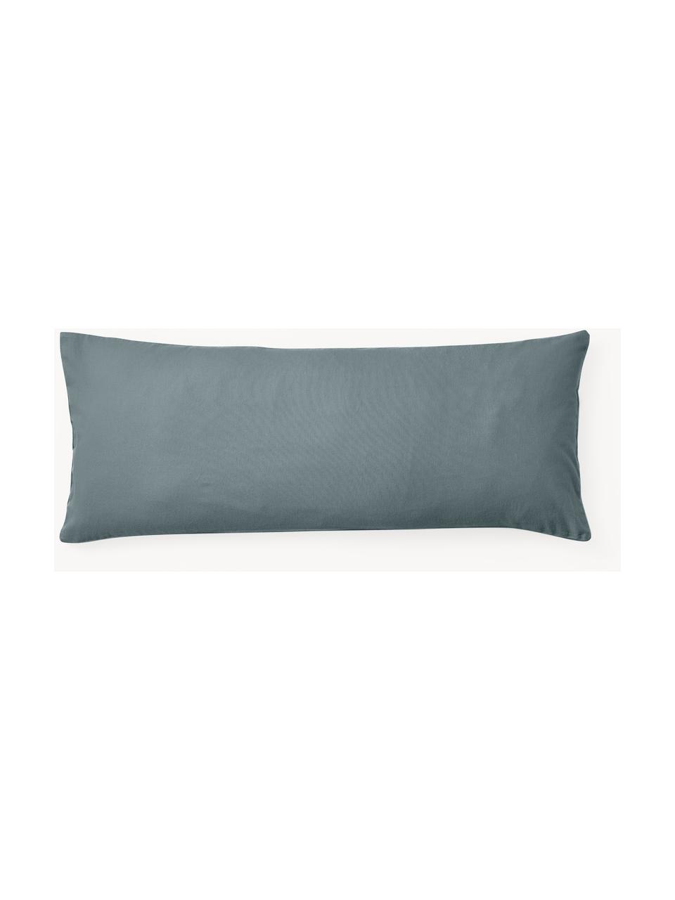 Funda de almohada de franela Biba, Azul petróleo, An 45 x L 110 cm