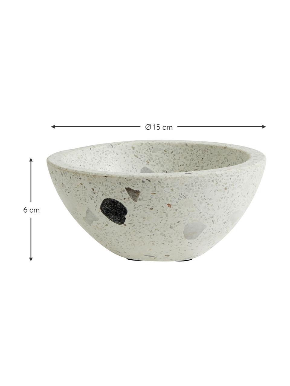 Bol decorativo Terrazzo, Gres, Beige, Ø 15 x Al 6 cm