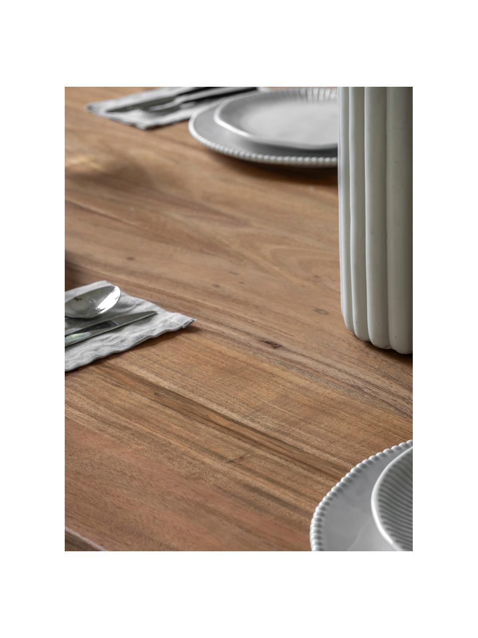 Tavolo da pranzo in legno d'acacia Cannes, 200 x 90 cm, Legno di acacia, Legno di acacia, Larg. 200 x Prof. 90 cm