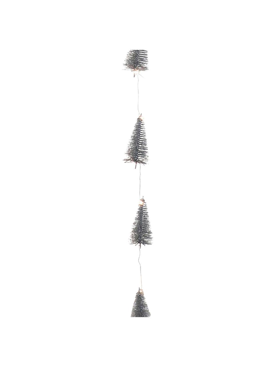 Guirlande de Noël LED Illumination, Câble métallique, plastique, paillettes, Couleur argentée, long. 253 cm