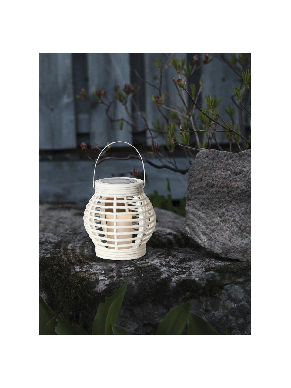 Lámpara farolillo solar LED Lantern, Estructura: plástico, Blanco, An 16 x Al 16 cm