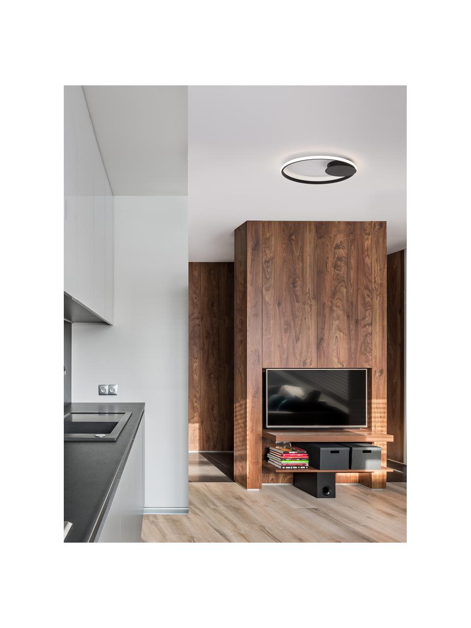 Lampa sufitowa LED z funkcją przyciemniania Fuline, Czarny, Ø 50 x W 5 cm