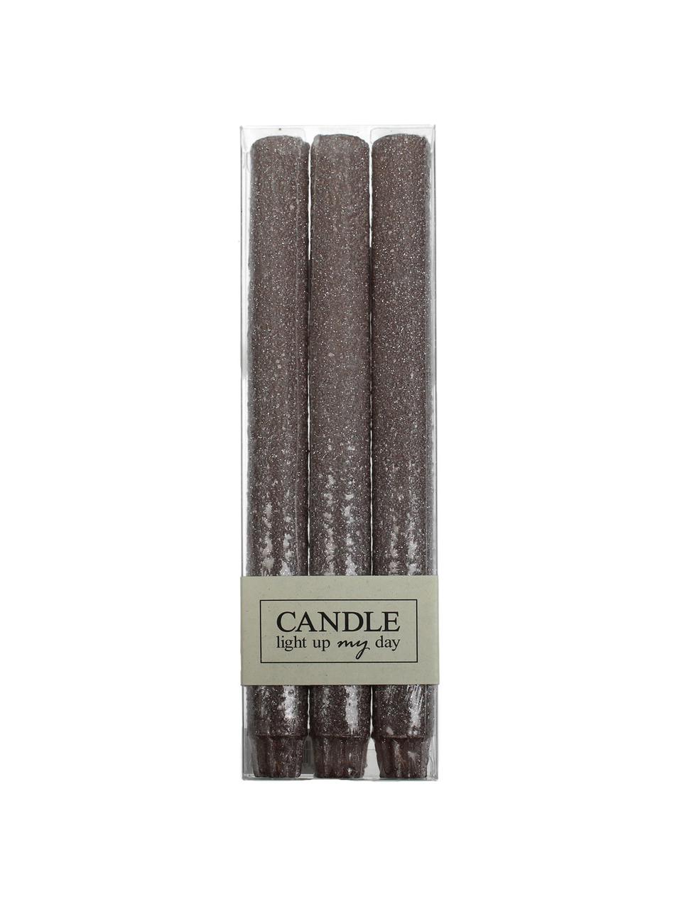 Candela bastone Flair 3 pz, Cera, Dorato, Ø 3 x Alt. 27 cm