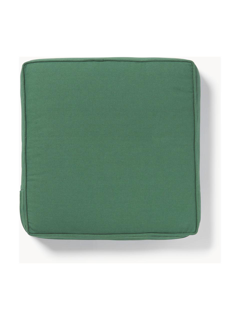 Cuscino sedia alto Zoey, Rivestimento: 100% cotone, Verde scuro, Larg. 40 x Lung. 40 cm