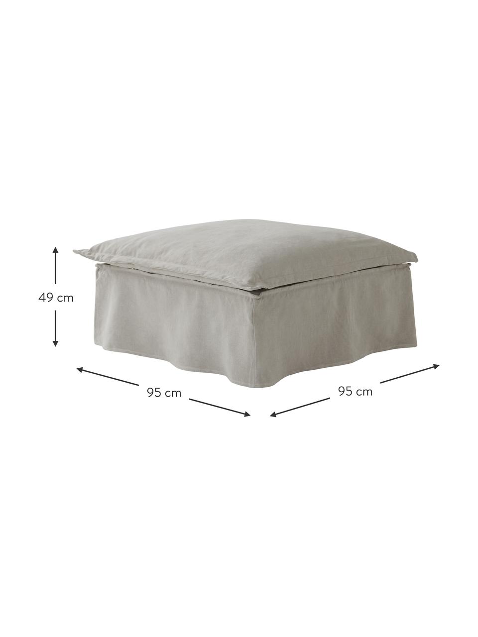 Podnožka Gardanne, Šedá, Š 95 cm, H 95 cm
