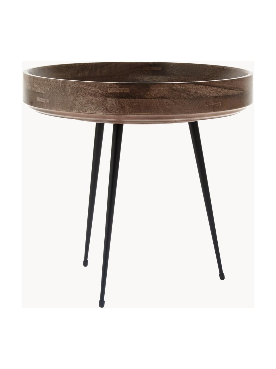 Table d'appoint ronde en bois de manguier Bowl, Bois de manguier laqué, Ø 40 x haut. 38 cm