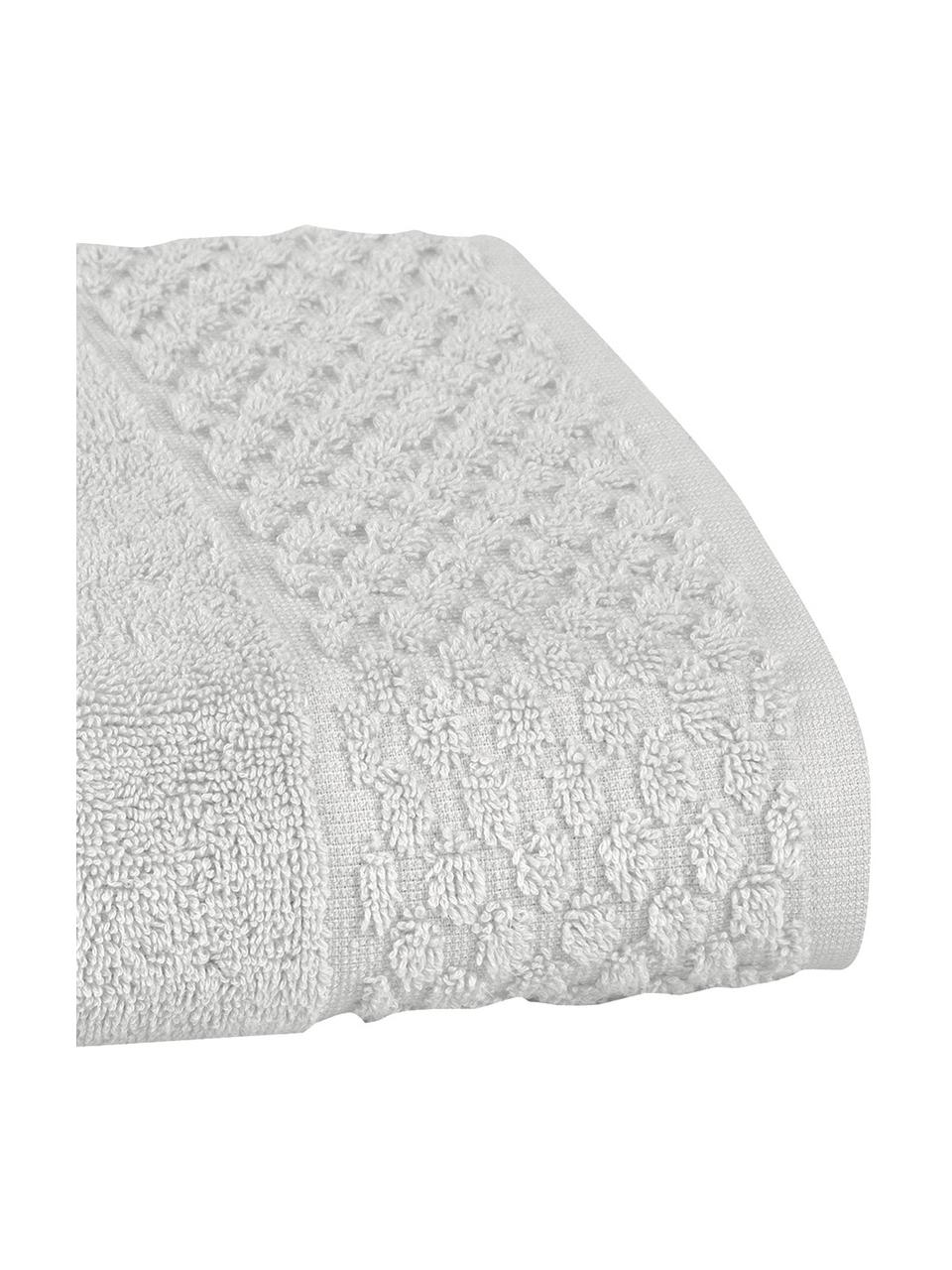 Handdoek Katharina in verschillende formaten, met honingraatpatroon, Lichtgrijs, Handdoek, B 50 x L 100 cm, 2 stuks