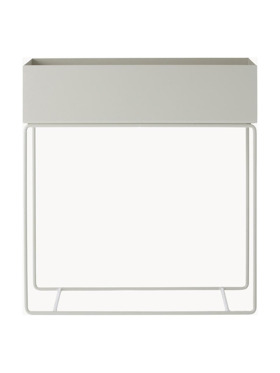 Portavaso Plant Box, Acciaio verniciato a polvere, Grigio chiaro, Larg. 60 x Alt. 65 cm