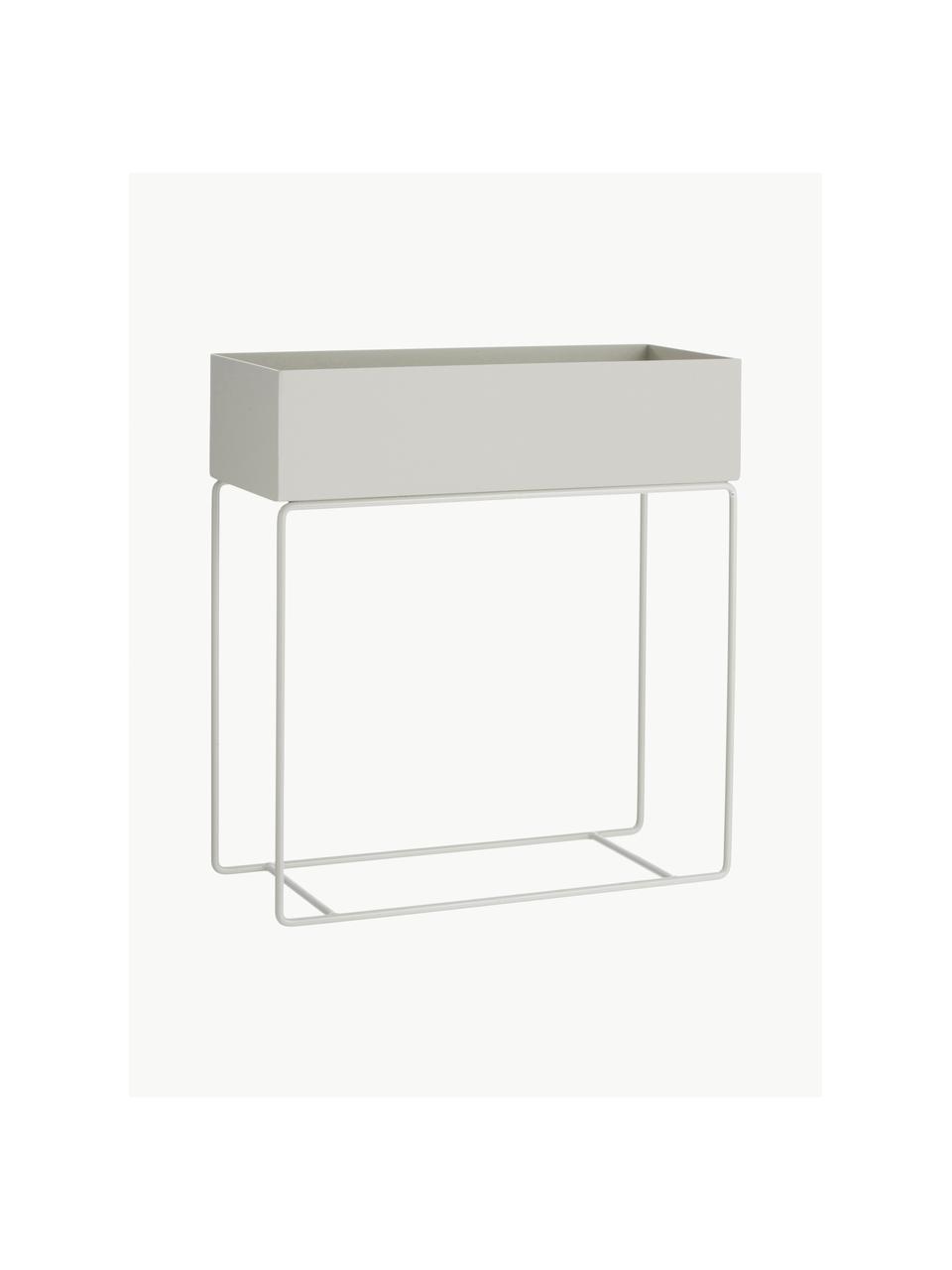 Portavaso Plant Box, Acciaio verniciato a polvere, Grigio chiaro, Larg. 60 x Alt. 65 cm