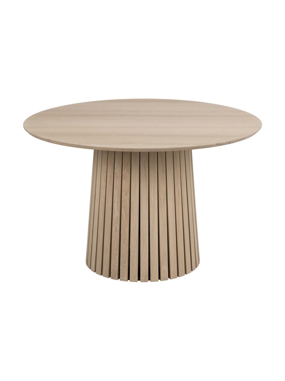 Tavolo rotondo in legno di quercia Christo, Ø 120 cm, Legno di quercia, Ø 120 x Alt. 75 cm