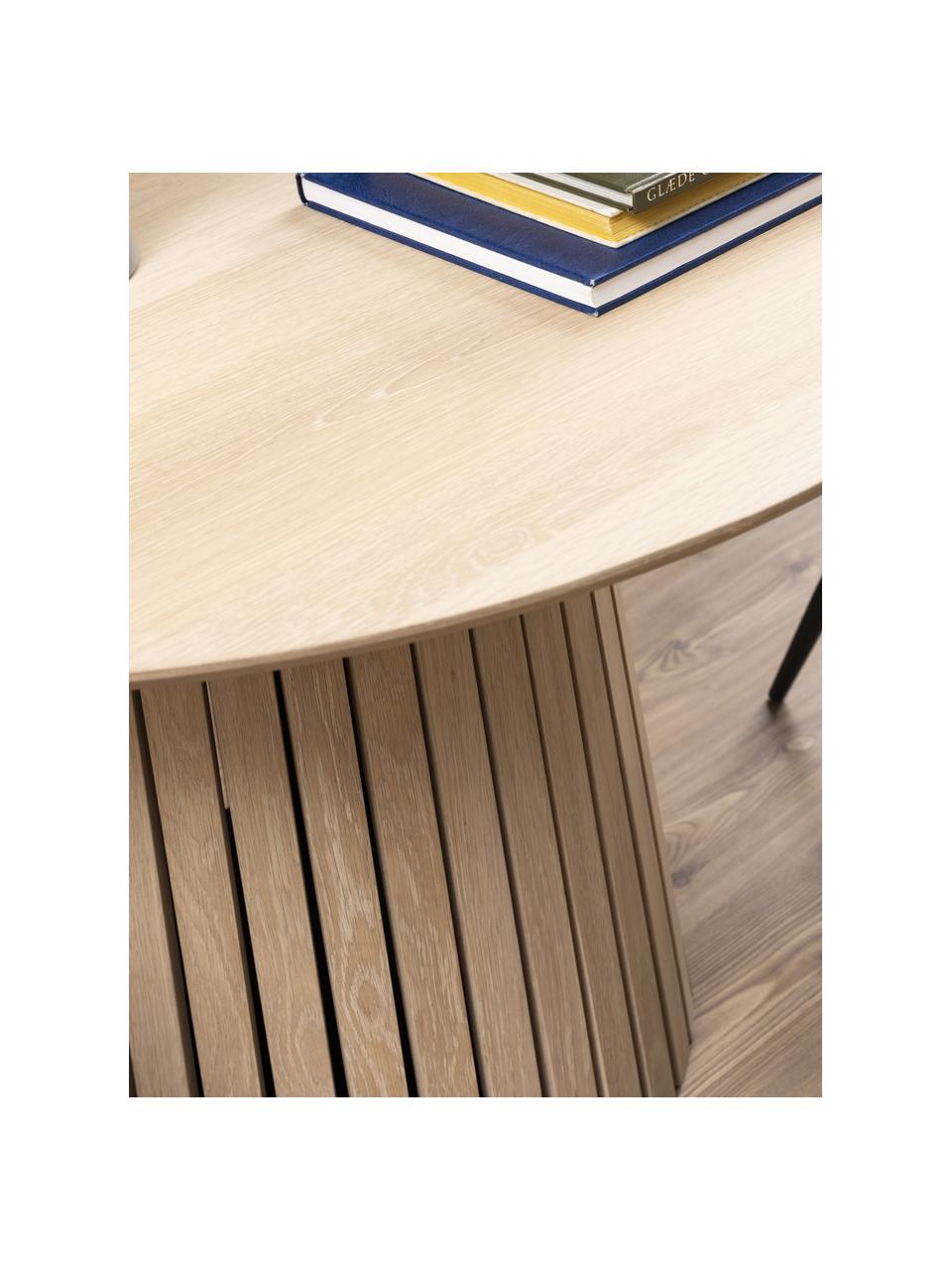 Table ronde en bois de chêne Christo, Ø 120 cm, Bois de chêne, Ø 120 x haut. 75 cm