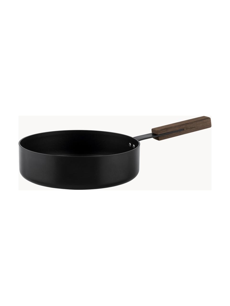 Braadpan Black met antiaanbaklaag, verschillende maten, Zwart, donker hout, Ø 24 x H 9 cm