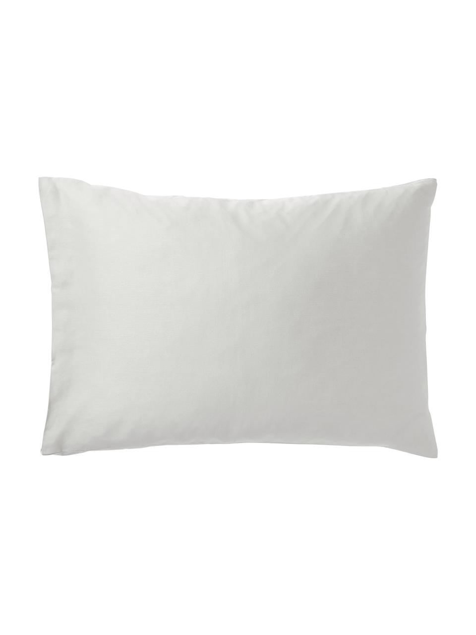 Taie d'oreiller en satin de coton Comfort, Gris clair, larg. 50 x long. 70 cm