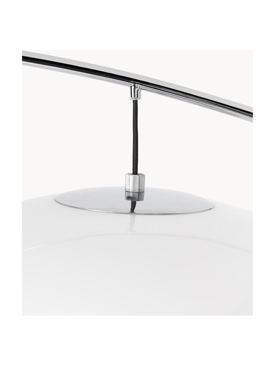 Veľká oblúková lampa Aikido, Odtiene striebornej, V 185 cm