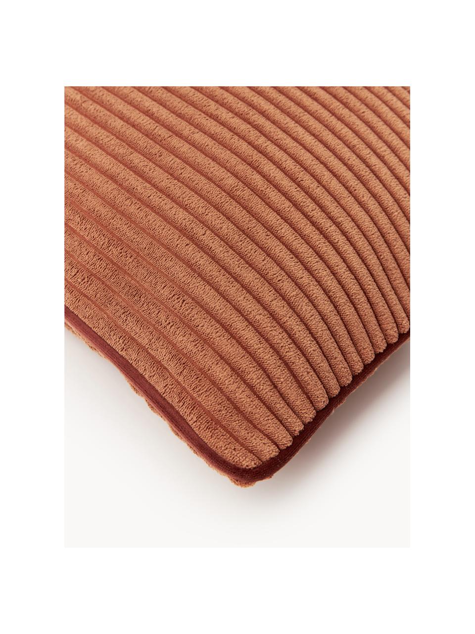 Funda de cojín de pana Kylen, Pana (90% poliéster, 10% nylon)

El material utilizado para este producto ha sido probado contra sustancias nocivas y está certificado según el STANDARD 100 por OEKO-TEX®, 21.HCN.84376., Terracota, rojo oscuro, An 50 x L 50 cm