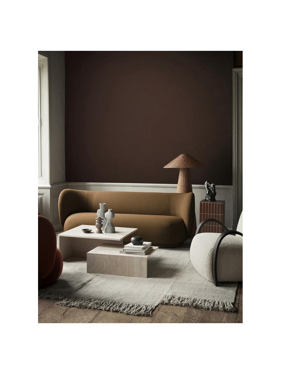 Travertin-Couchtische Distinct Grande Duo, 2er-Set, Travertin, Travertin Beige, Set mit verschiedenen Größen